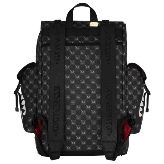 Sprayground Τσάντα πλάτης Sharks In Paris WTF Bubbly Black Check Monte Carlo Backpack
